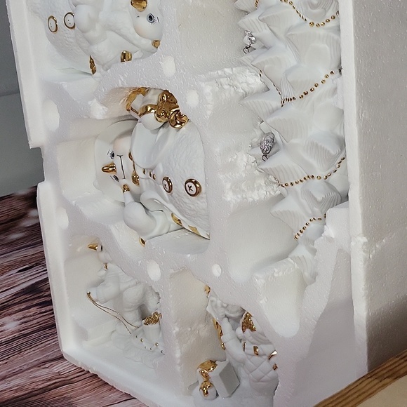 Grandeur Noel Porcelain  Snowman Family 2000 Collectors Edition 5pc Xmas Decor - Picture 10 of 16